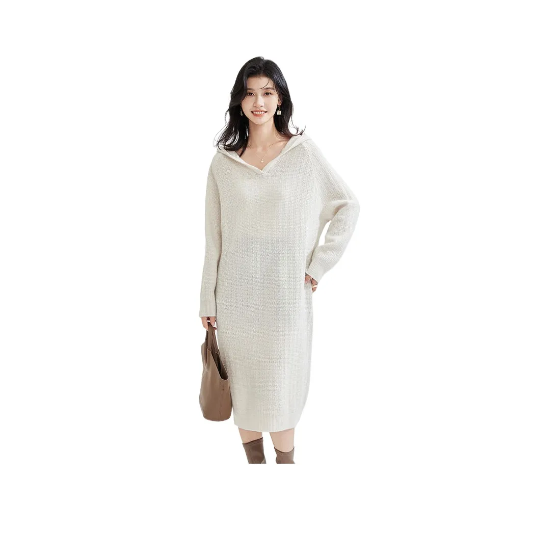 JINJU Длинное платье с длинными рукавами женское