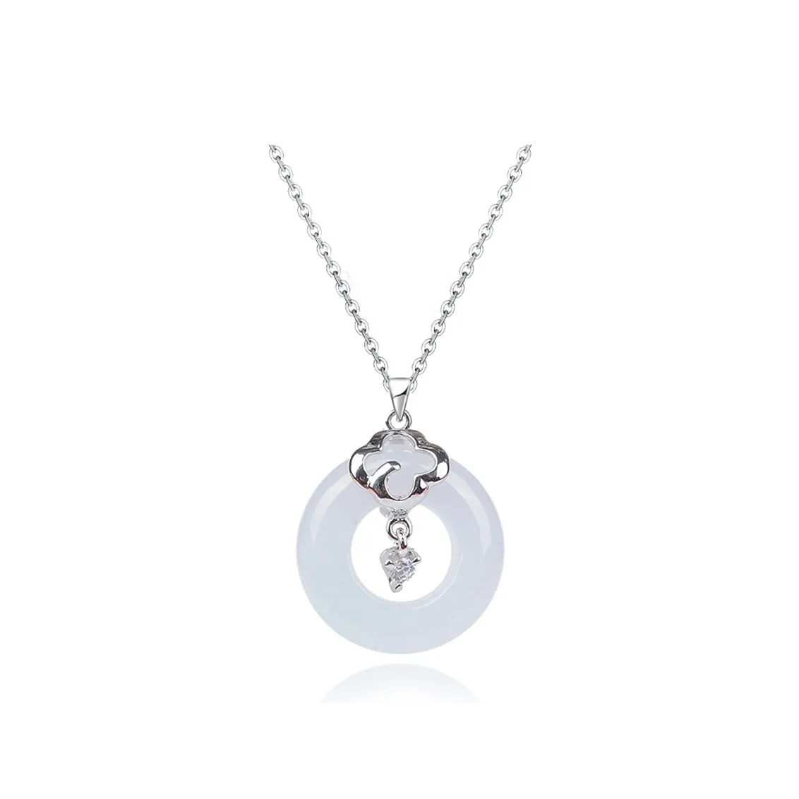 Best Wishes Bean Type Jadeite Necklaces Unisex