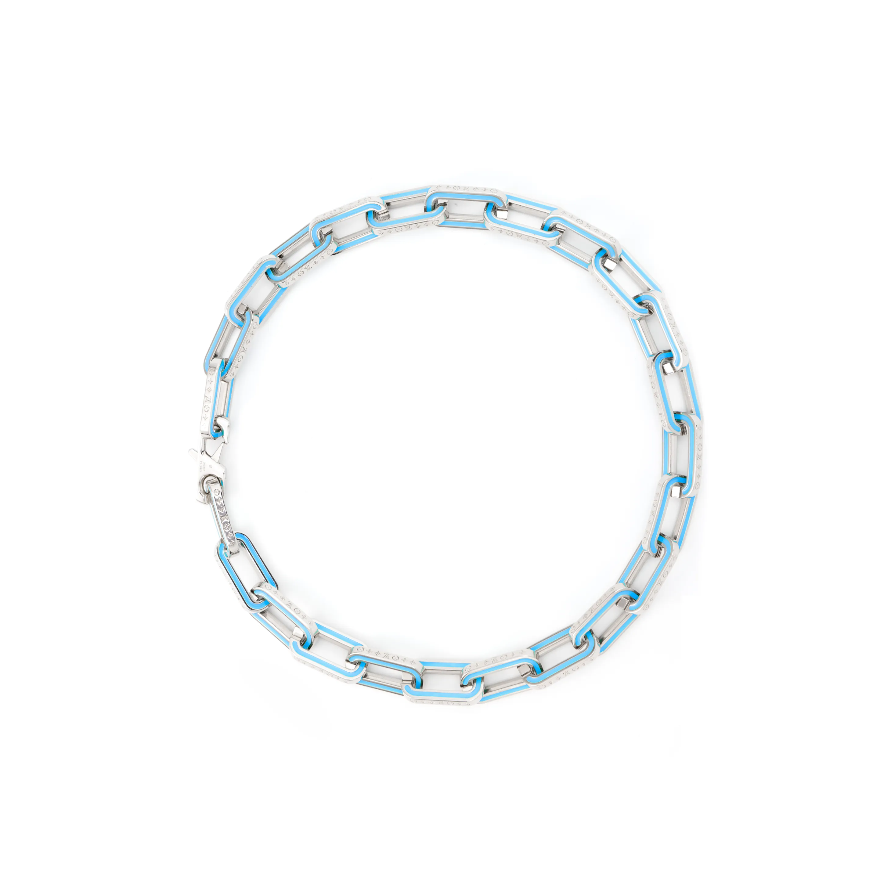 LOUIS VUITTON Lv Monogram Links Chain Necklace