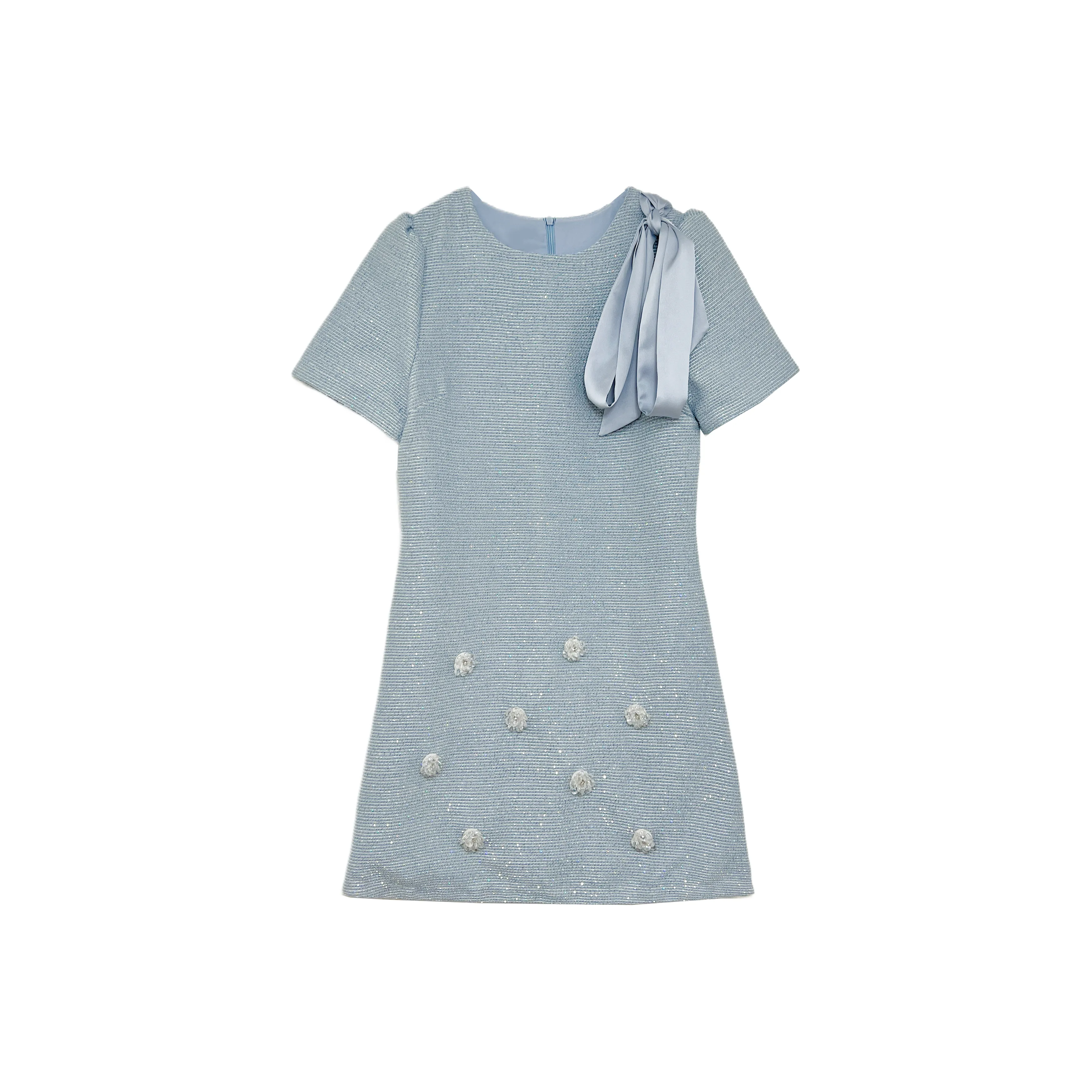 GORGEOUSIDEA Короткое платье с короткими рукавами женское