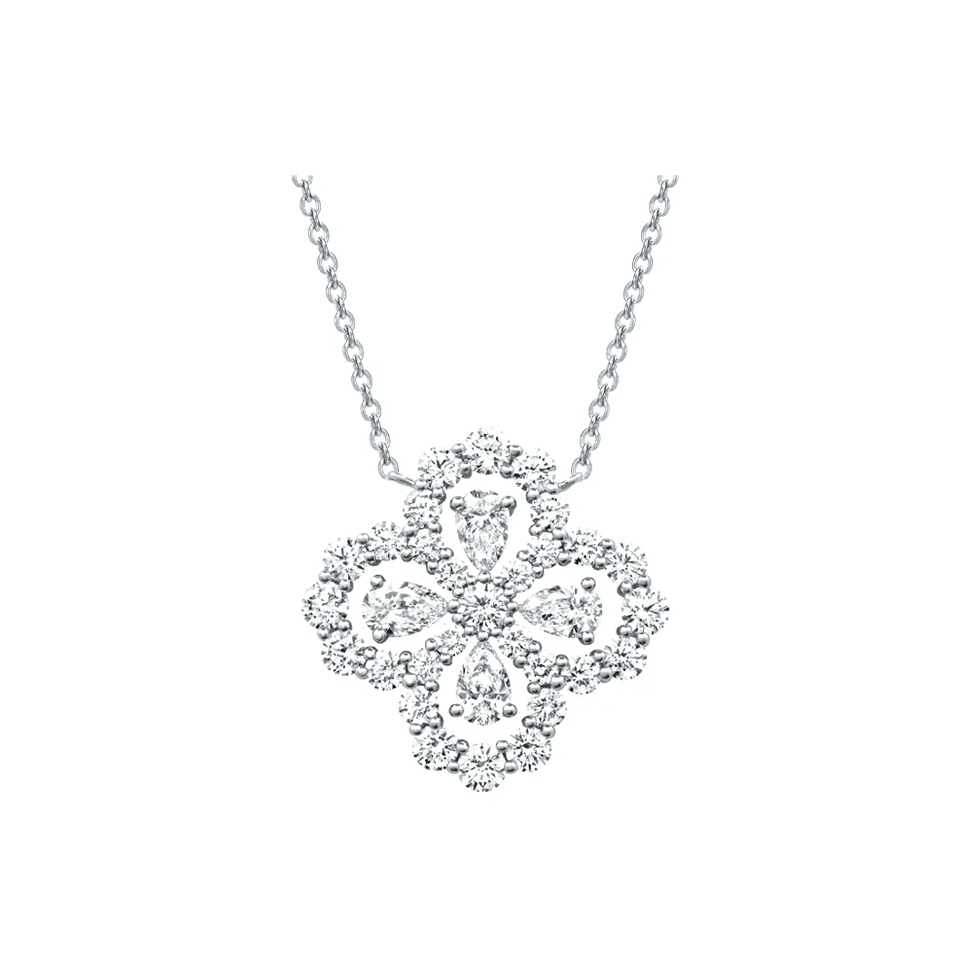 HARRY WINSTON Platinum Necklaces Women's Silver