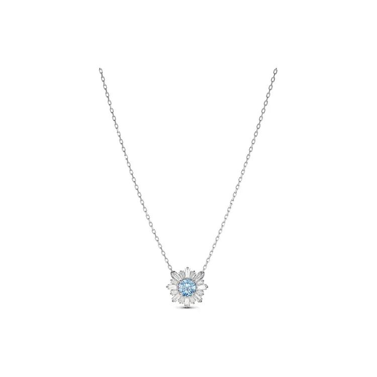 Swarovski Artificial Crystal Necklaces Women's Silver