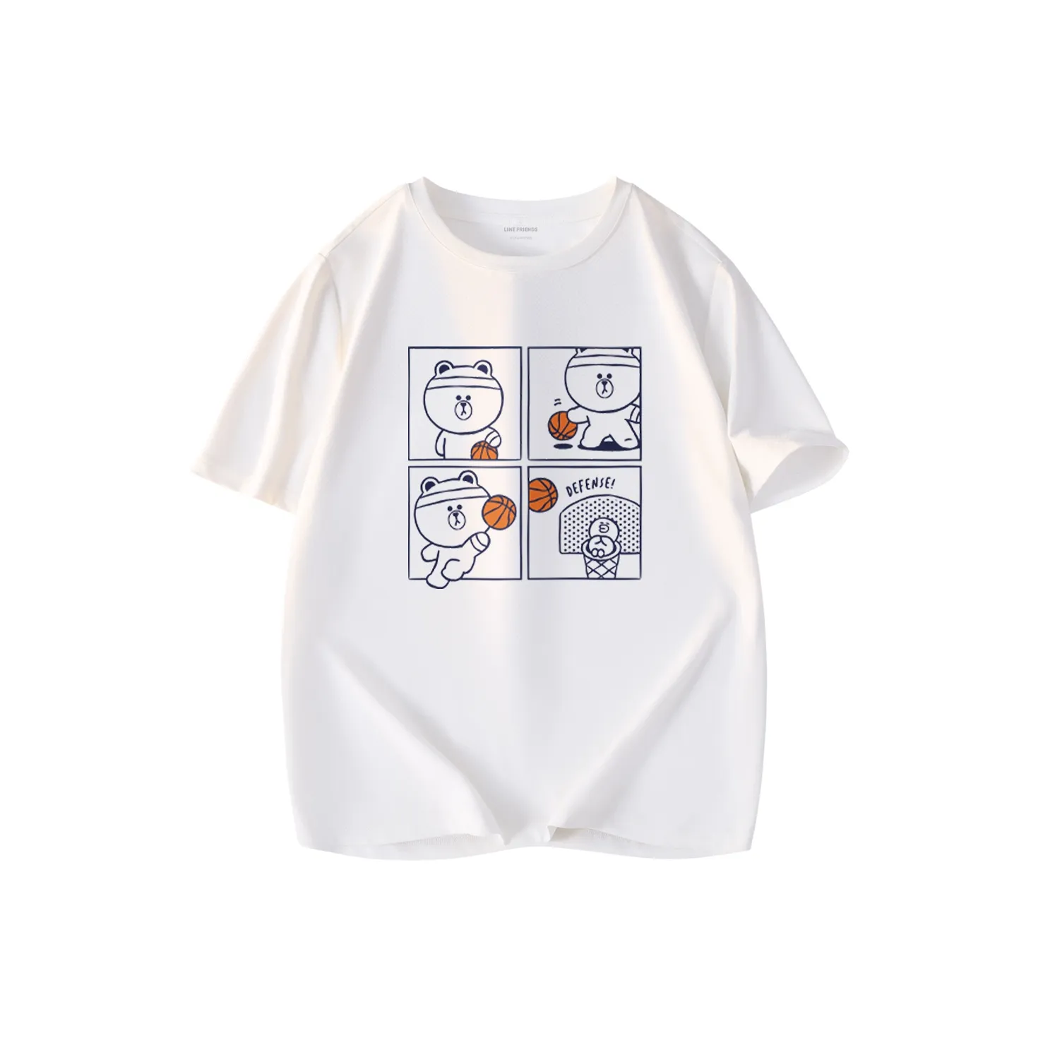 LINE FRIENDS Бурый медведь T-рубашка унисекс