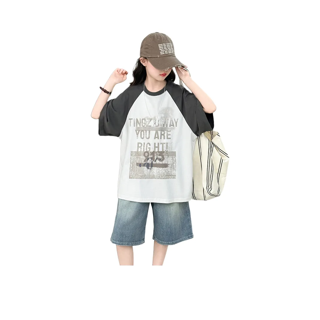 Because no T Рубашка Серый Children Возраст 3-7 лет