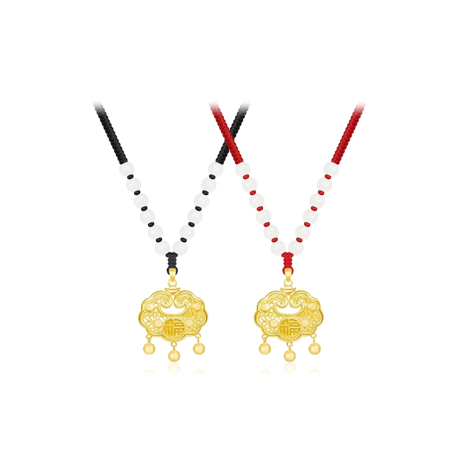 Cuz Strange Intention White Jade Bodhi Necklaces Unisex