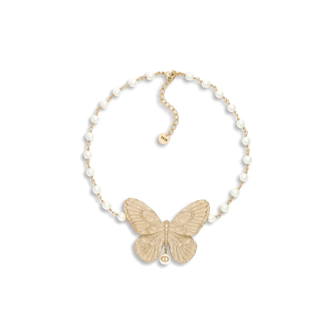DIOR Resin, Pearl, Metal Necklaces Women's Gold