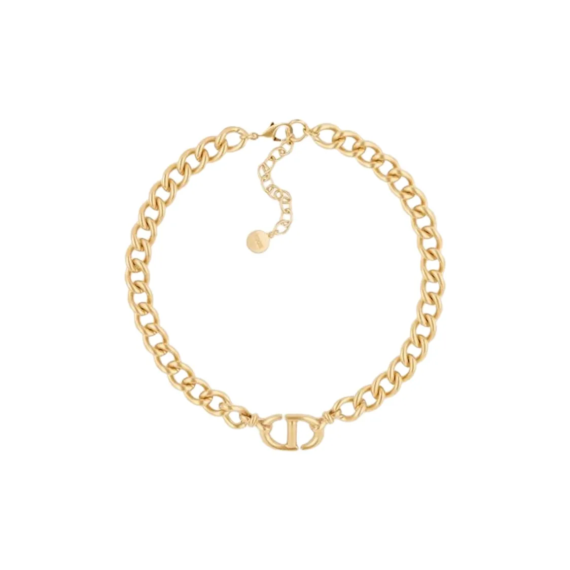 DIOR Classic CD Necklace Series Metal Necklaces Women's