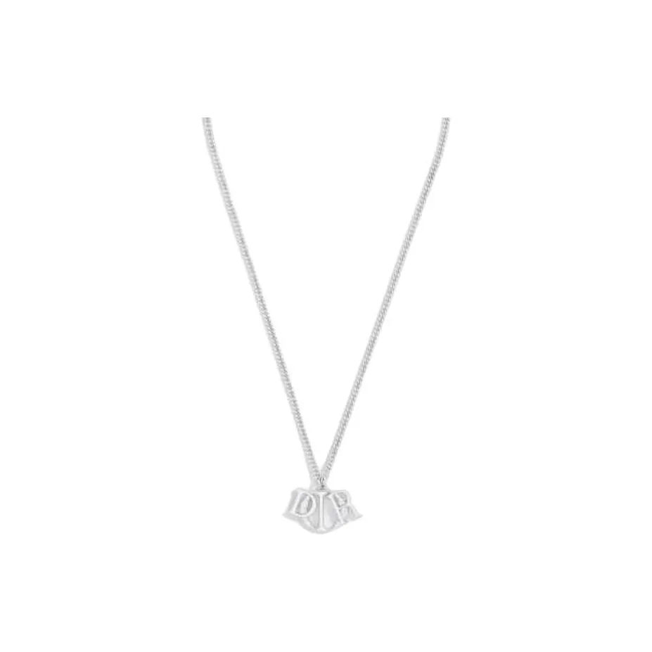 DIOR Brass Necklaces Men's Silver