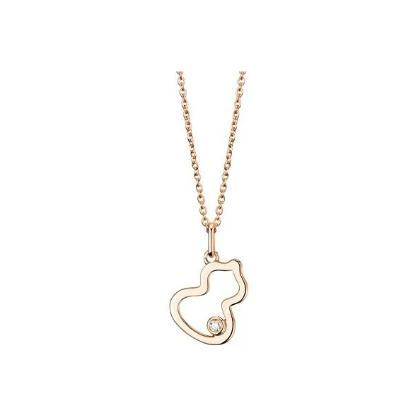 Qeelin Wulu Necklace Collection 18K Gold, Diamond Necklaces Women's Rose Gold