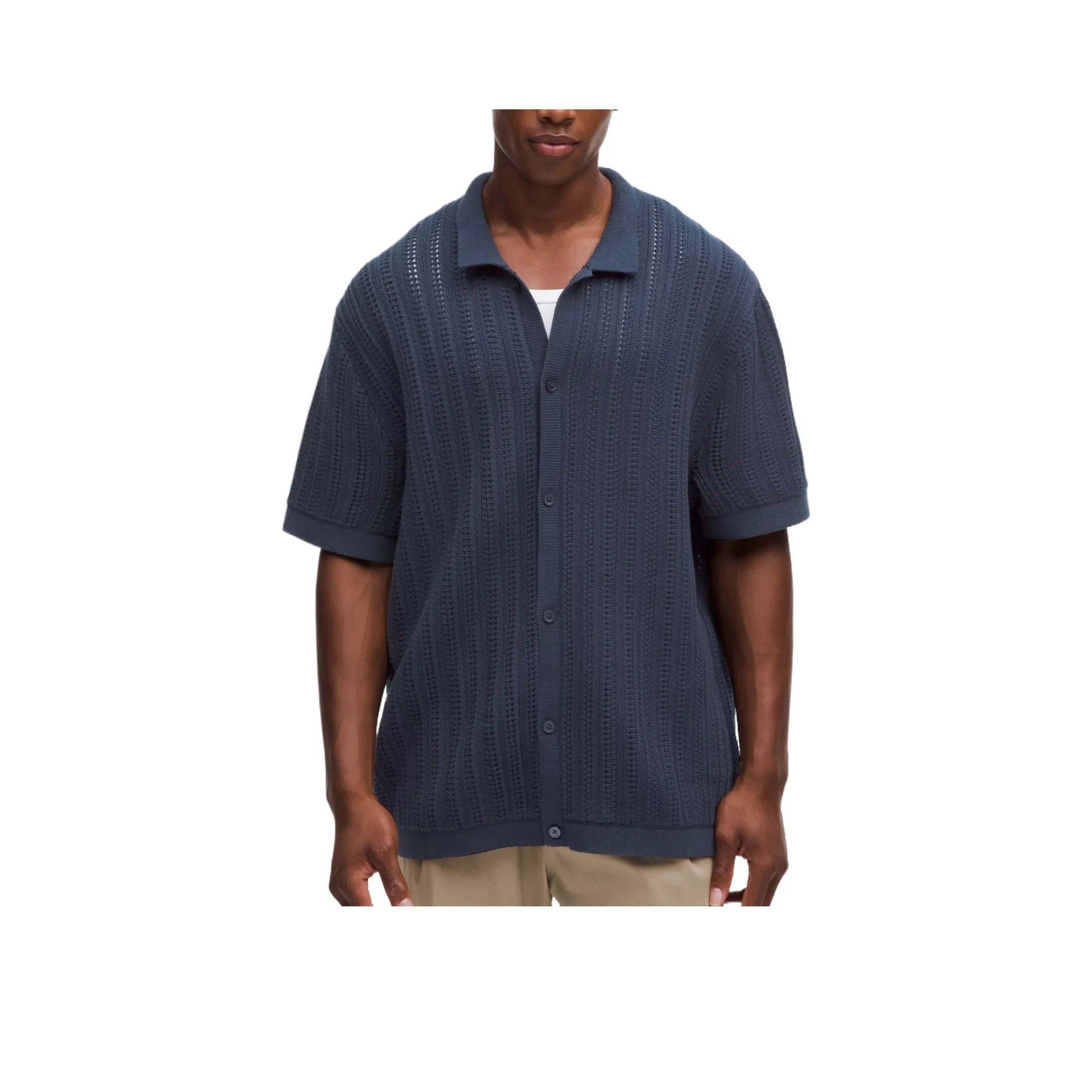 Мужская рубашка из смеси хлопка от Lululemon