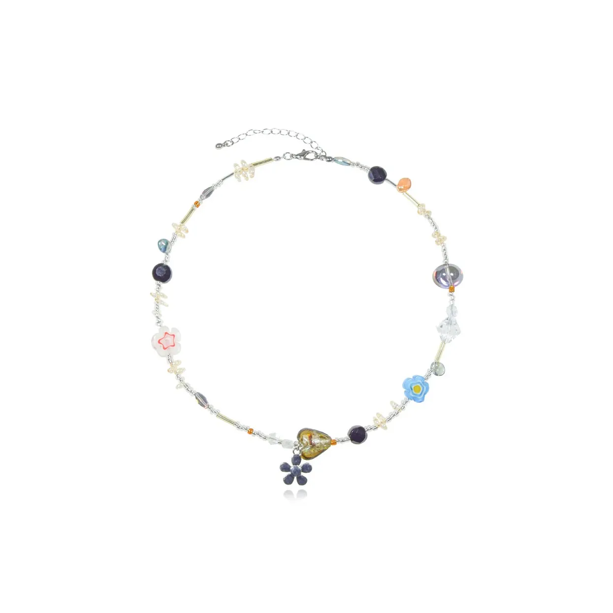 AWE Цветная глазурь Подсолнух Urban CHIC Позиционирование стиля Горячая девушка Цепочка на ключицу с подарком Женские