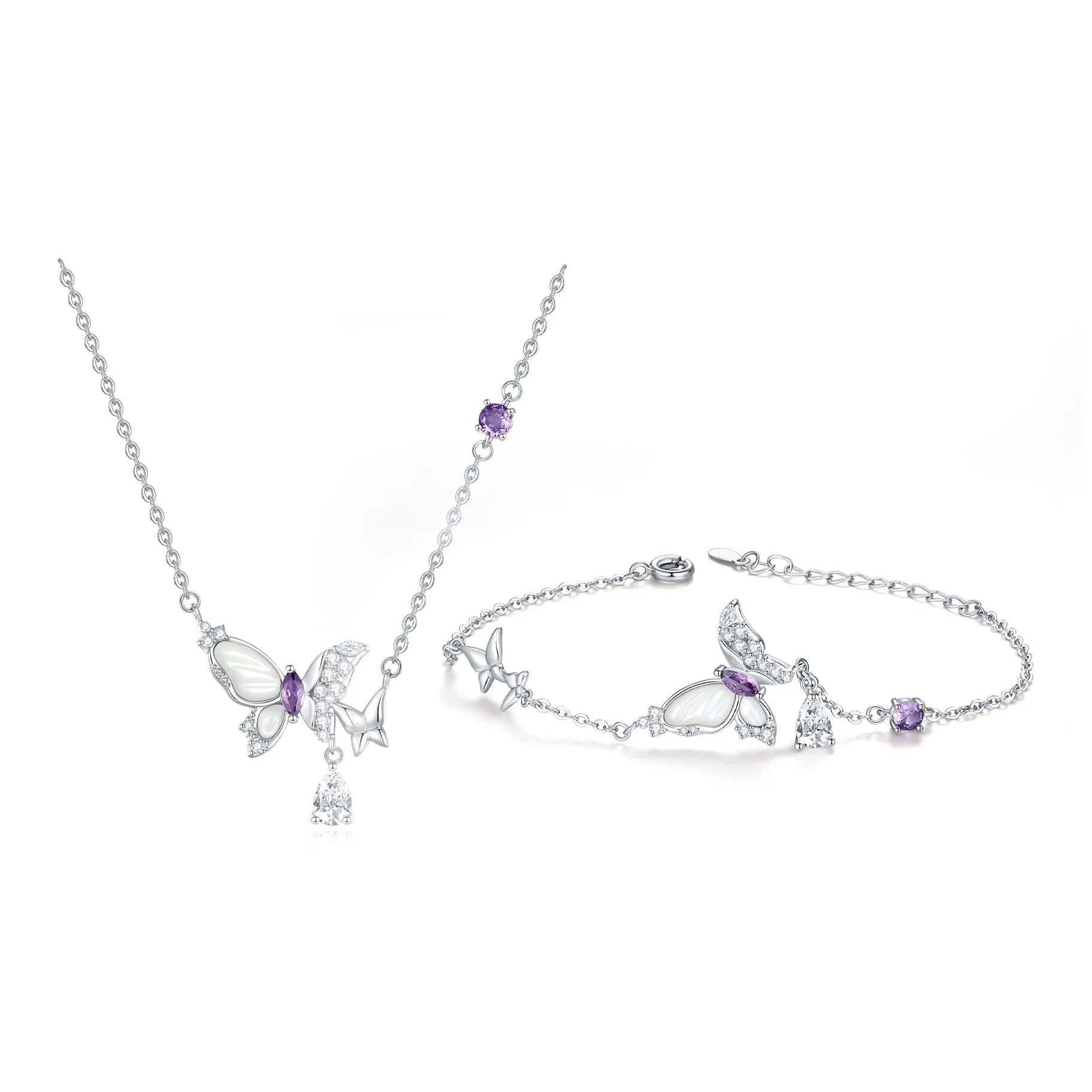 NAME.S Сплав Ожерелья Женские Фиолетовый Коробка