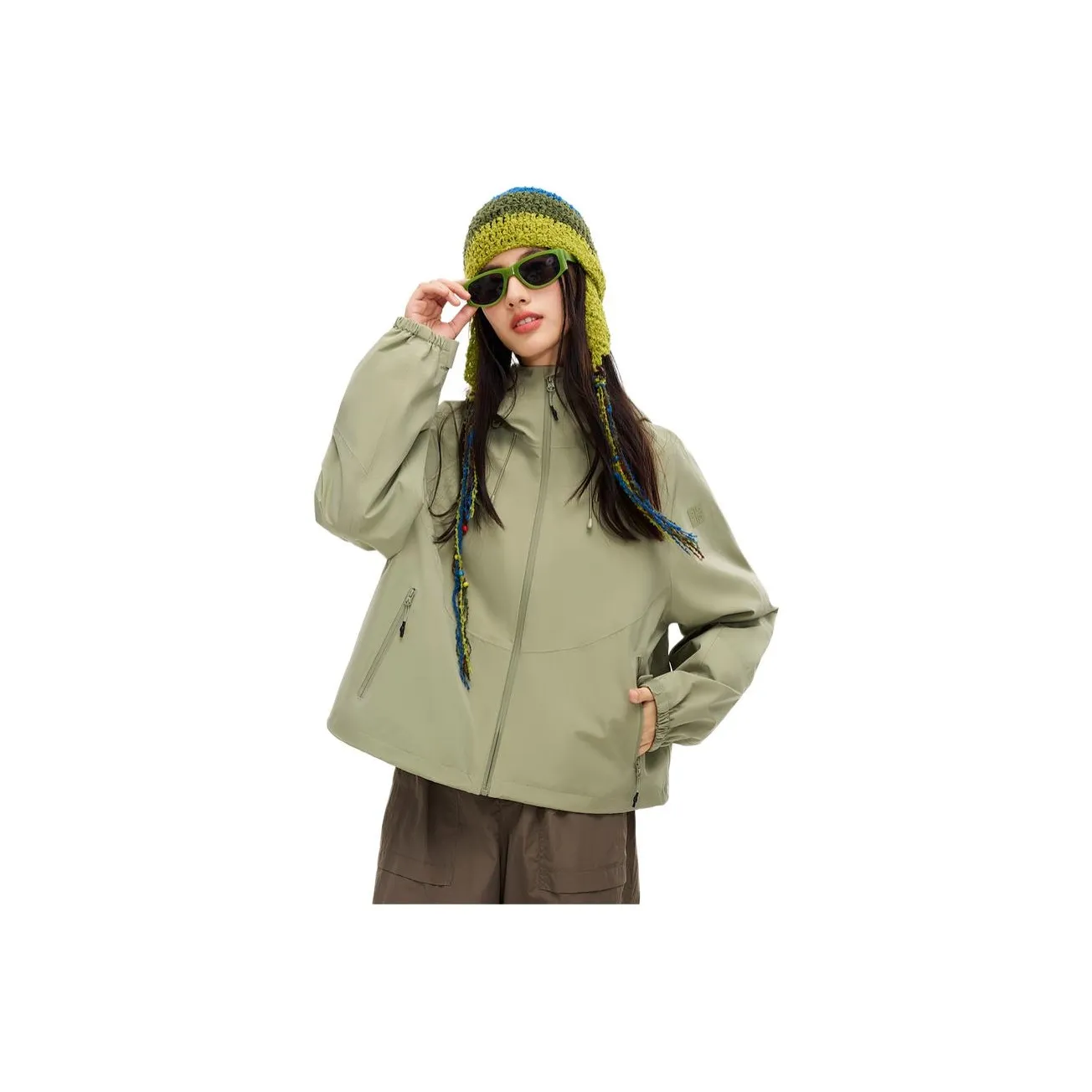 SNOW FLYING Водонепроницаемый Ветрозащитный Дышащий Устойчивый к истиранию Защита от дождя Весенний-Осенний Ветровка Женские