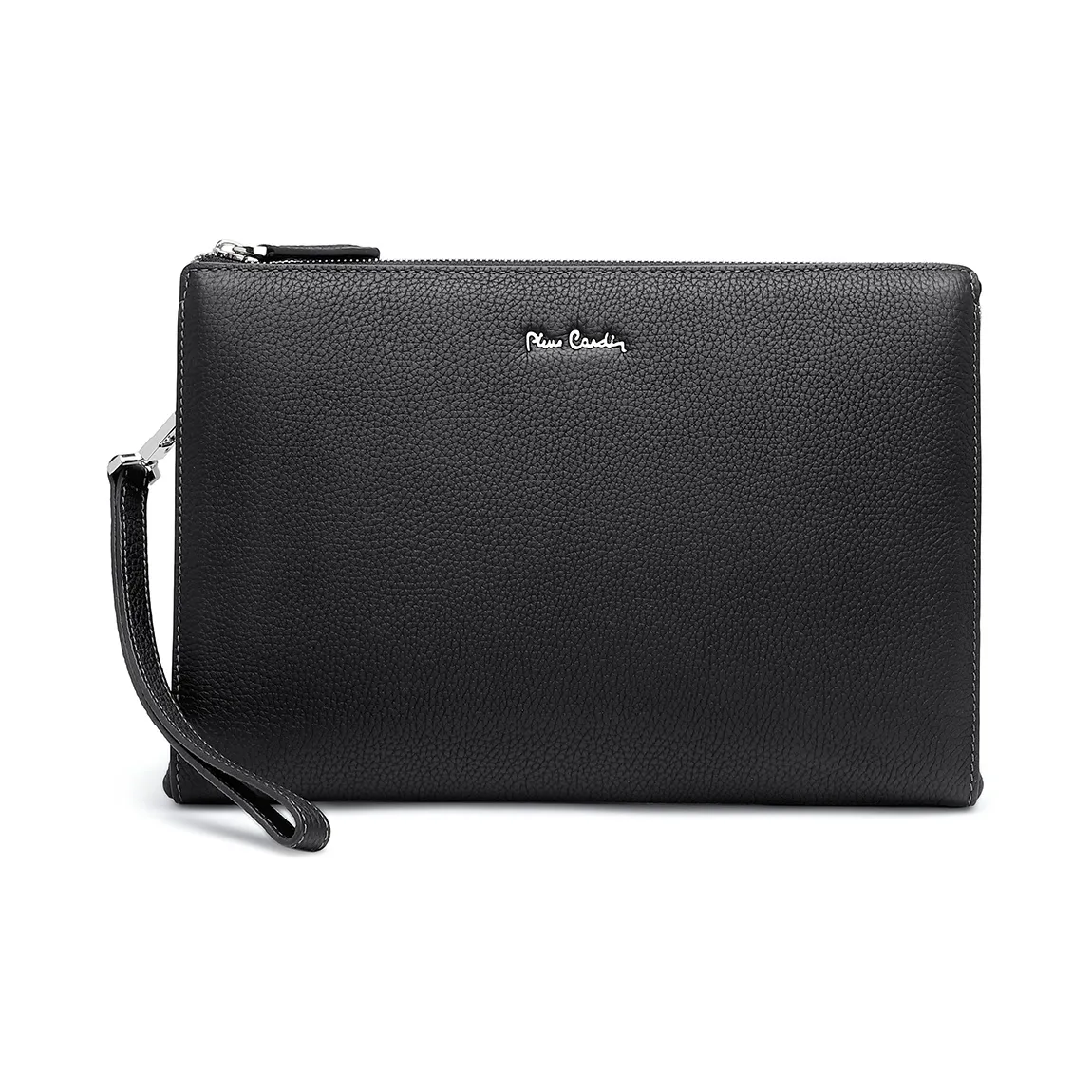 PIERRE CARDIN Коровья кожа Клатч Стандартный Мужской Черный