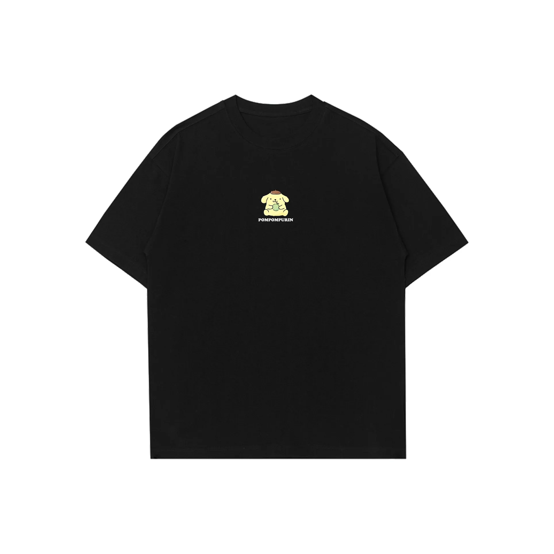 Санрио x Помпомурин Пудинговый Собаки T-рубашка Унисекс