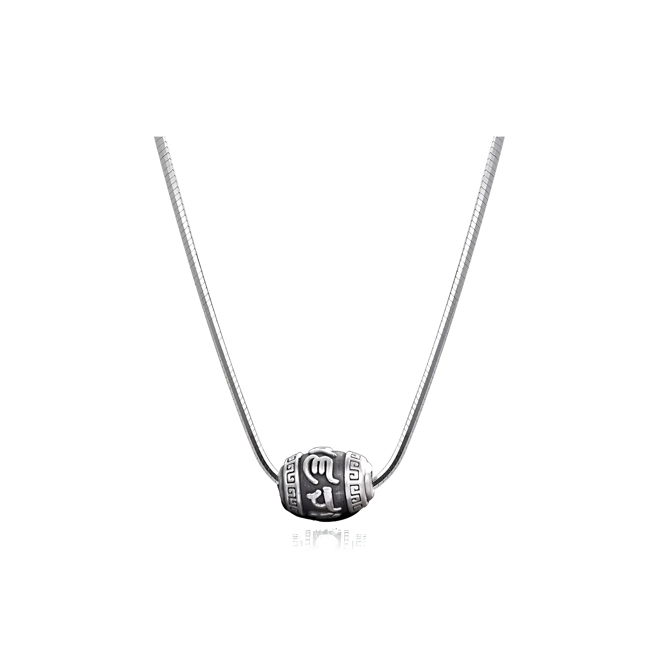PUENTE 999 Fine Silver Collarbone Chain Men's