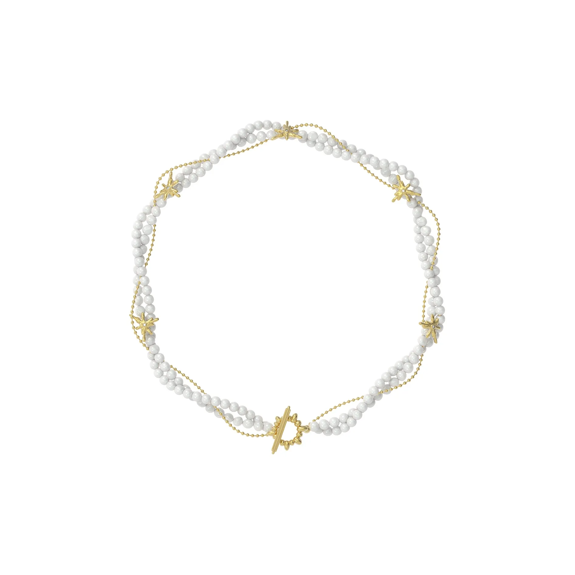 GOOGMO 18К Золото Покрытие Медные Ожерелья Женские