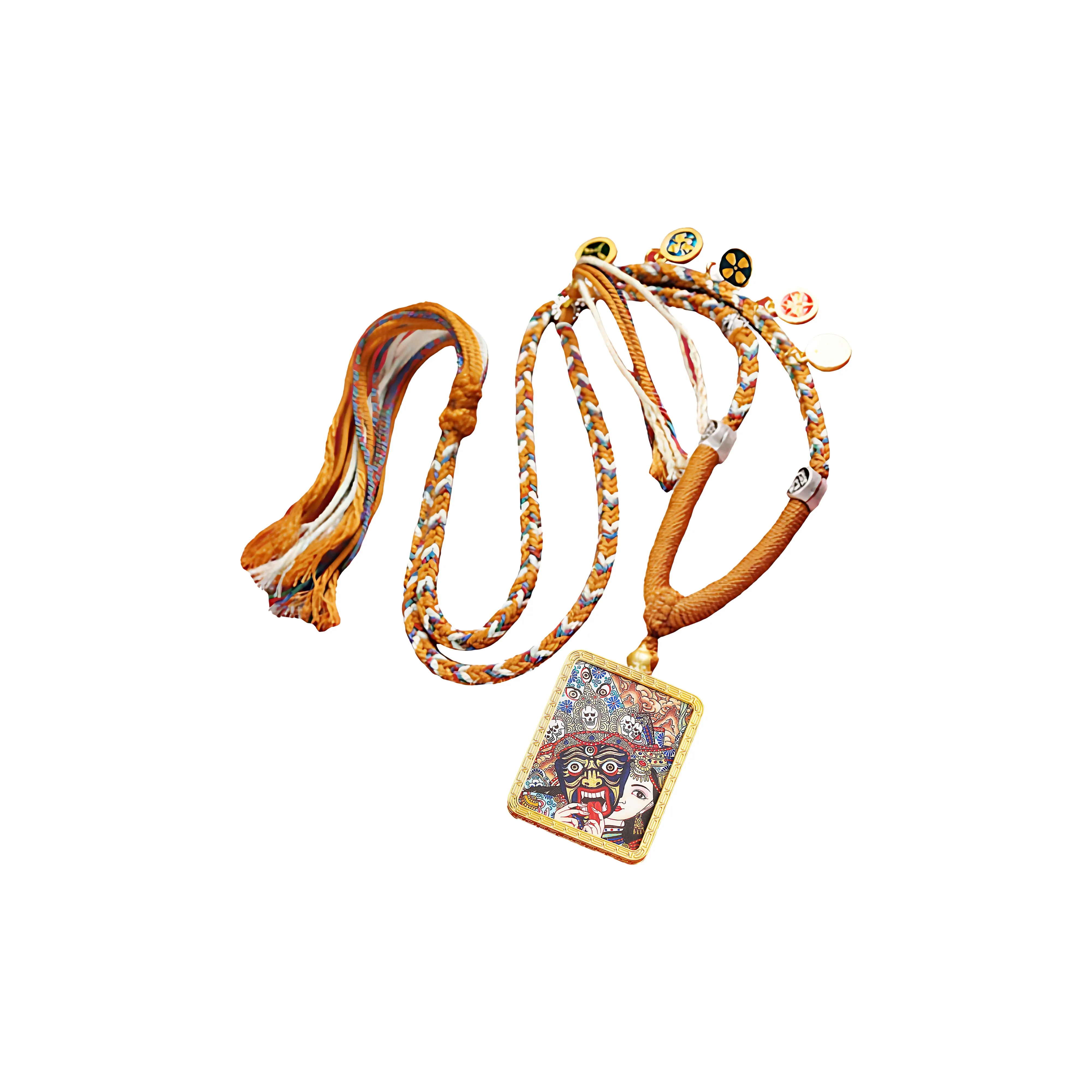 ZHENGDAFU Цветное стекло Ожерелья Унисекс