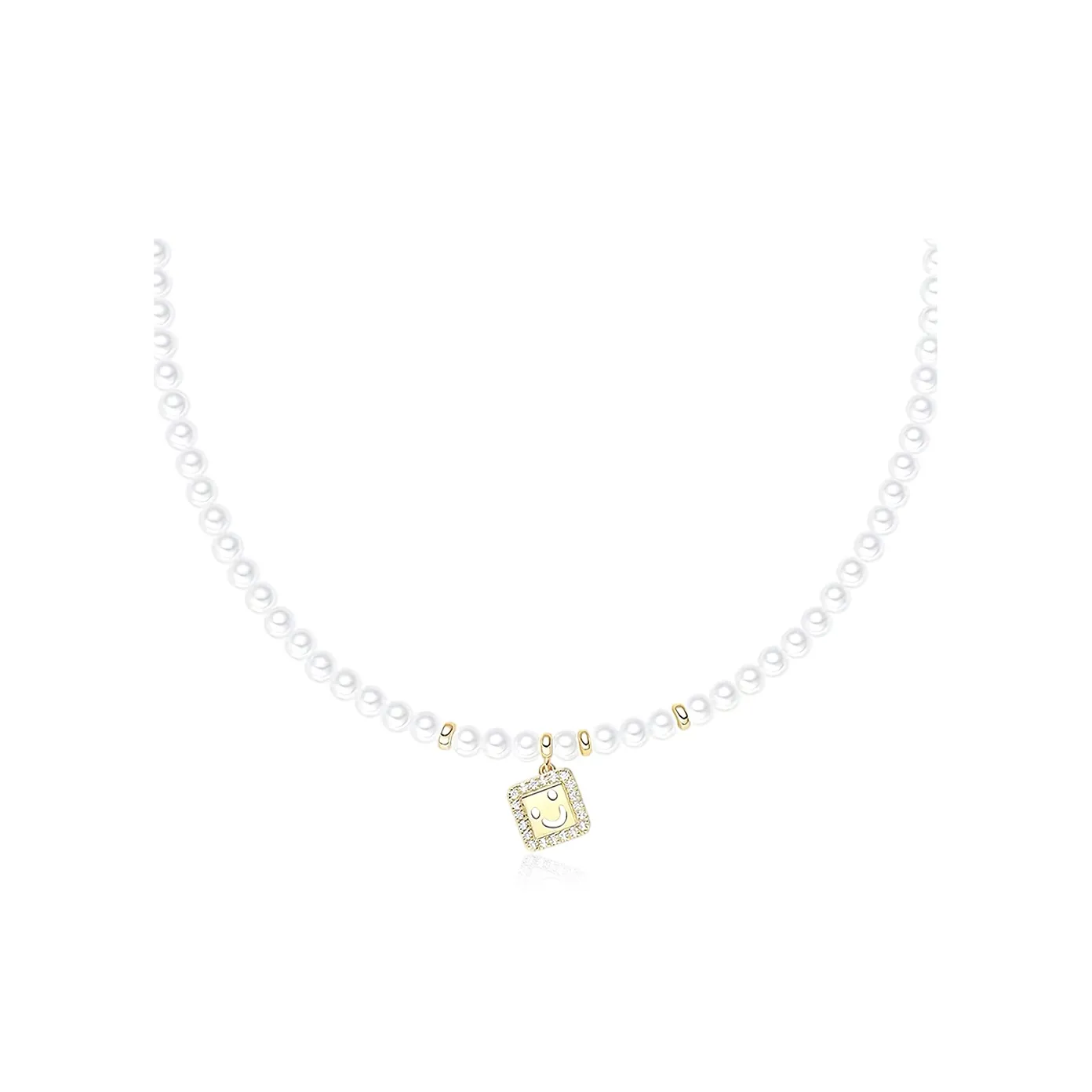 SHEEHHYY Alloy Shell Pearl Necklaces Unisex