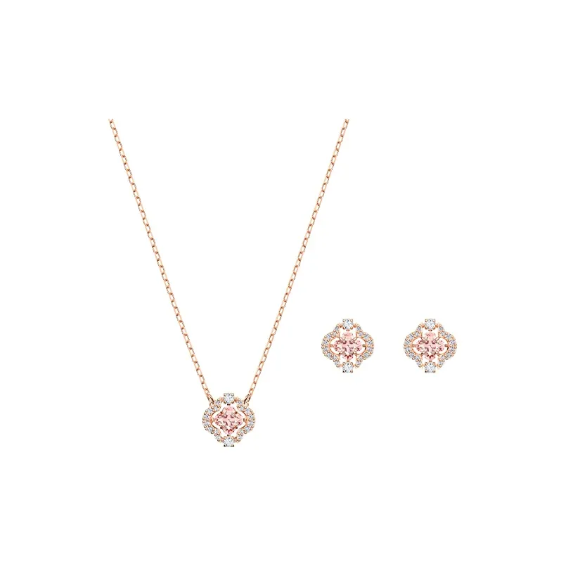 Swarovski Artificial Crystal Necklaces Women's Pink