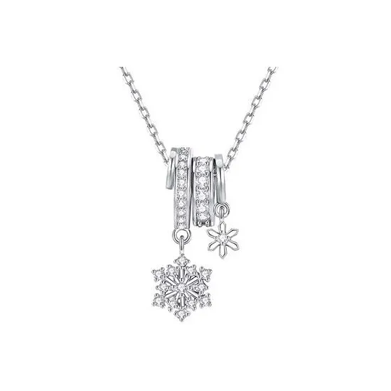 Heart Grass S925 Silver Necklaces Women's