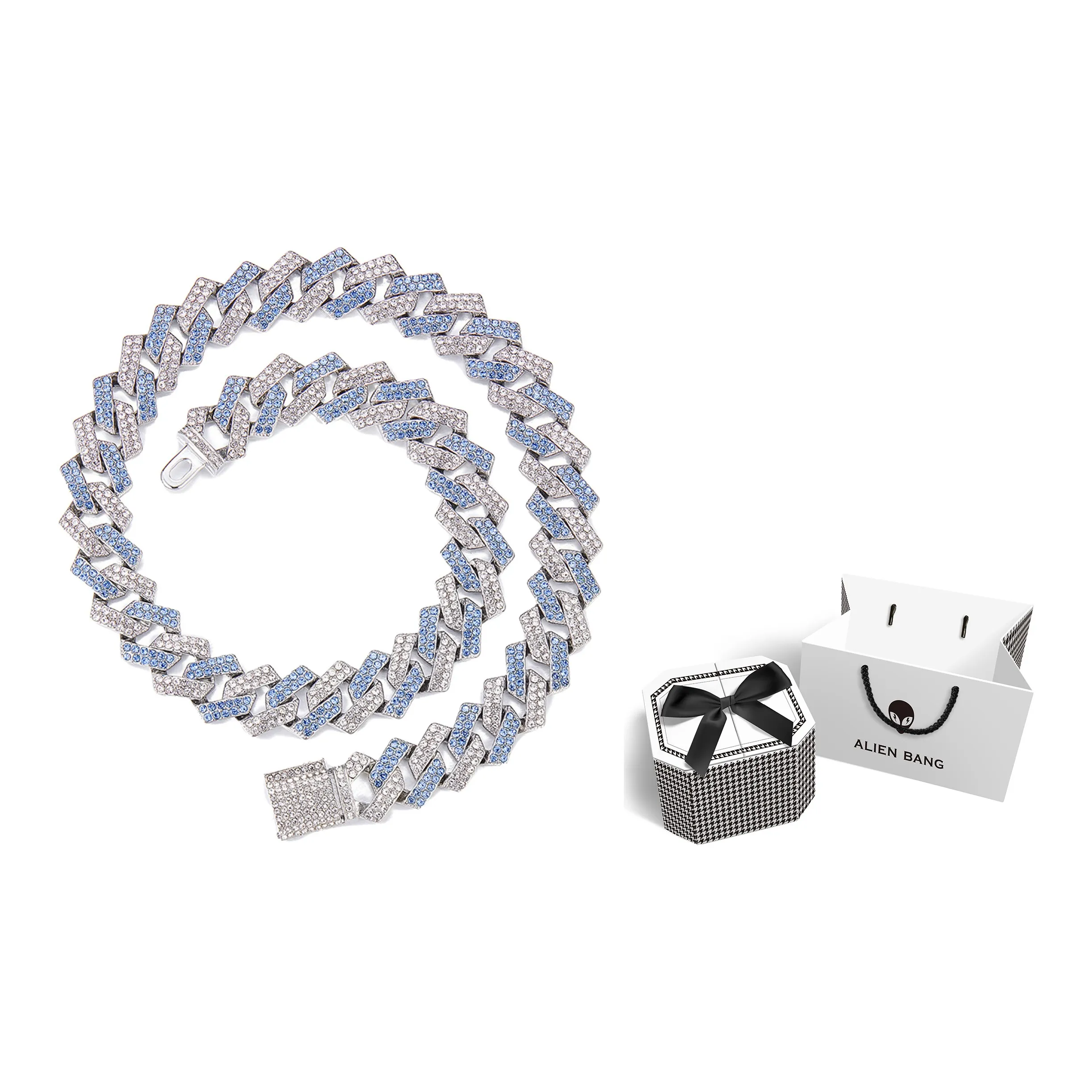 ALIEN BANG Титановая сталь Циркон Ожерелья Унисекс