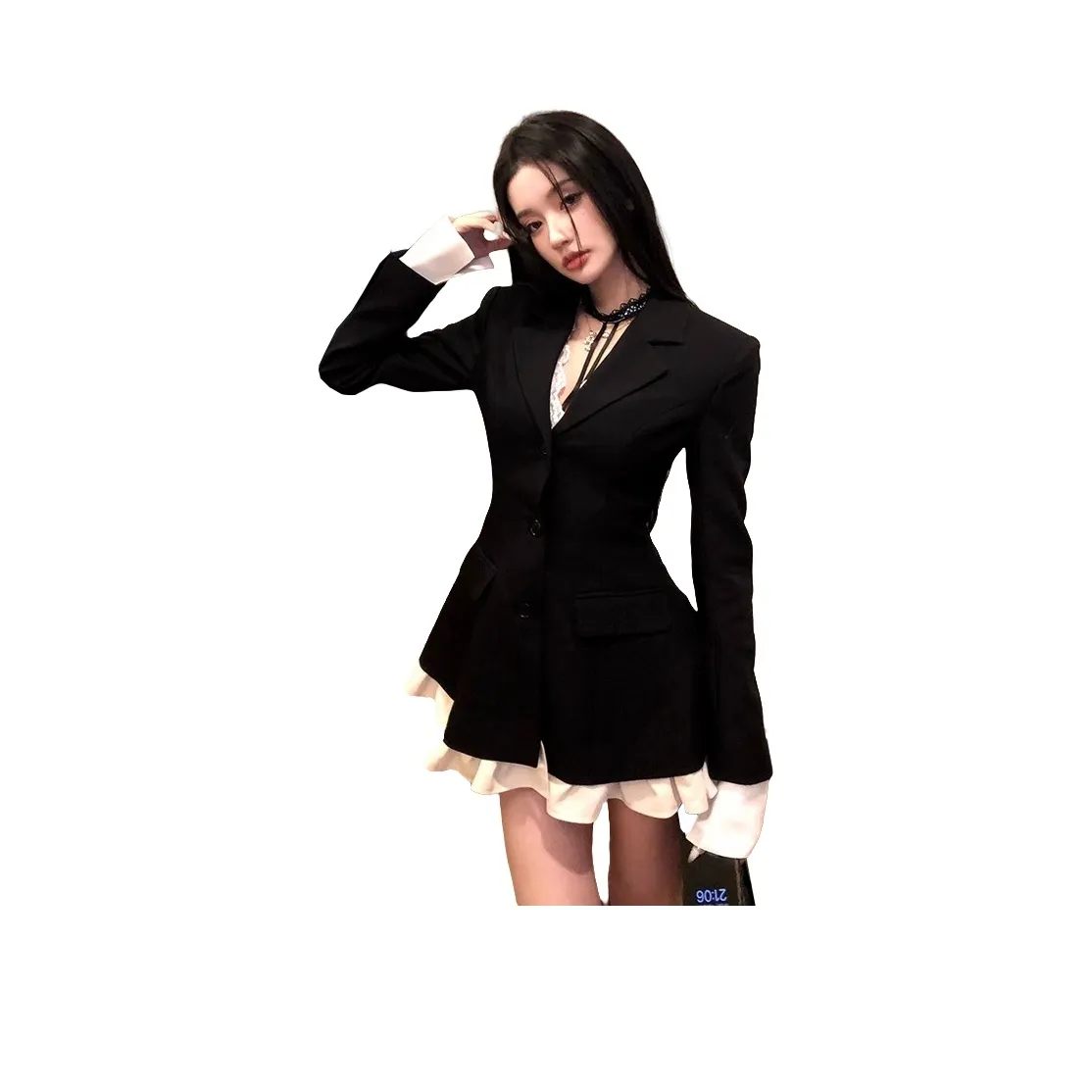 TUSHIFEI Комплект с юбкой Женские Черный