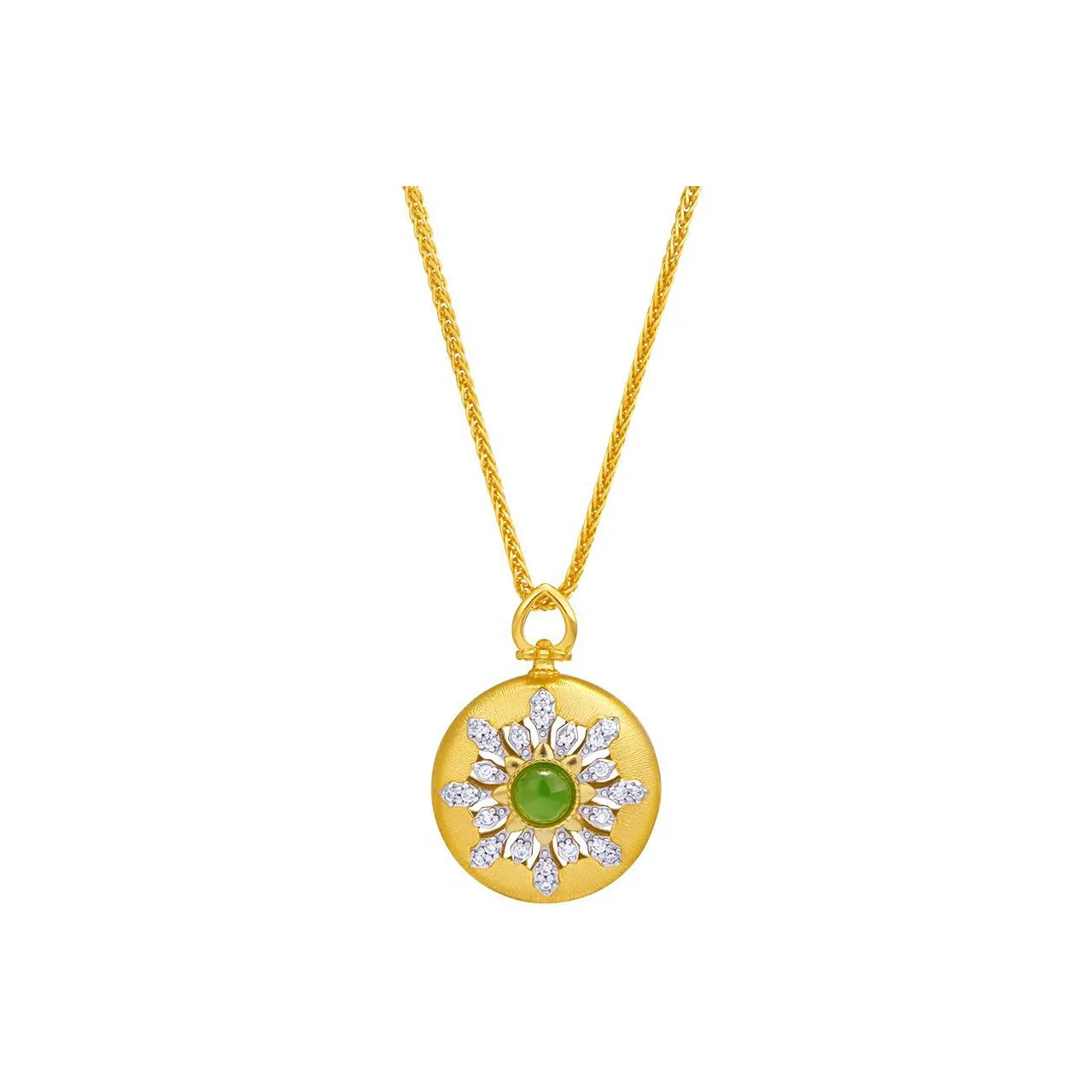 MITHAOL KUSC S925 Silver Plated With 18k Gold Necklaces Women's