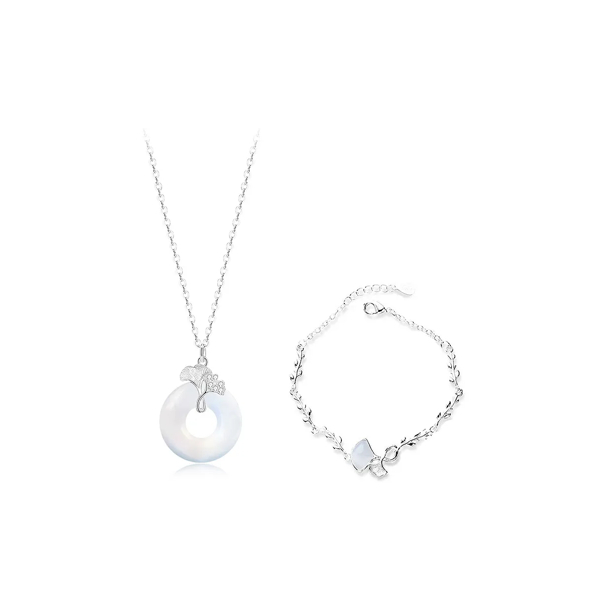 GIFU Цветное глазурное нефритовое ожерелье для женщин