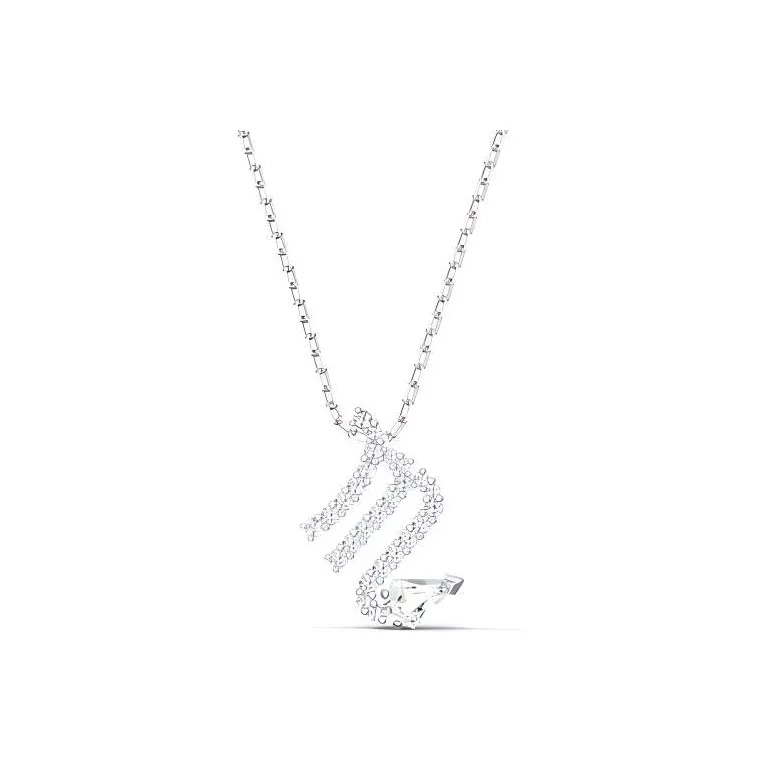 Swarovski Zodiac II Metal Constellation Necklace Women's Silver