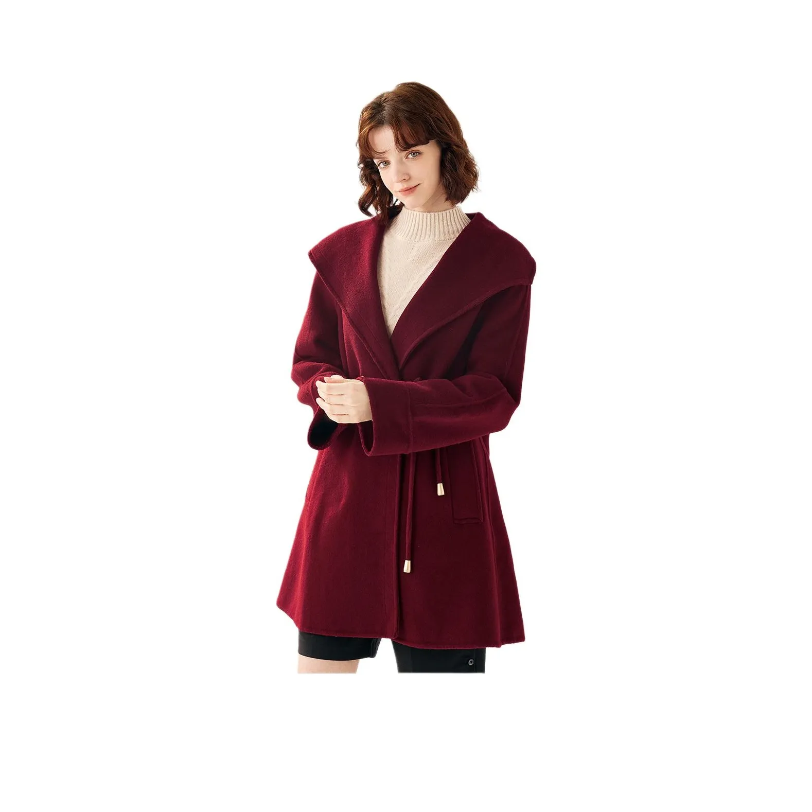 NAWAIN Coats Women's Beige Apricot