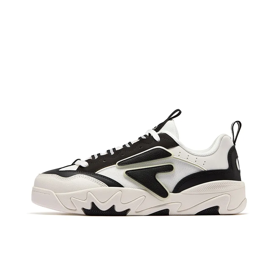 FILA FUSION NOLLIE II Dolphin Jump Shoe 2 Устойчивые к истиранию Скейтборд Кроссовки Мужские Молочно-белый Черный