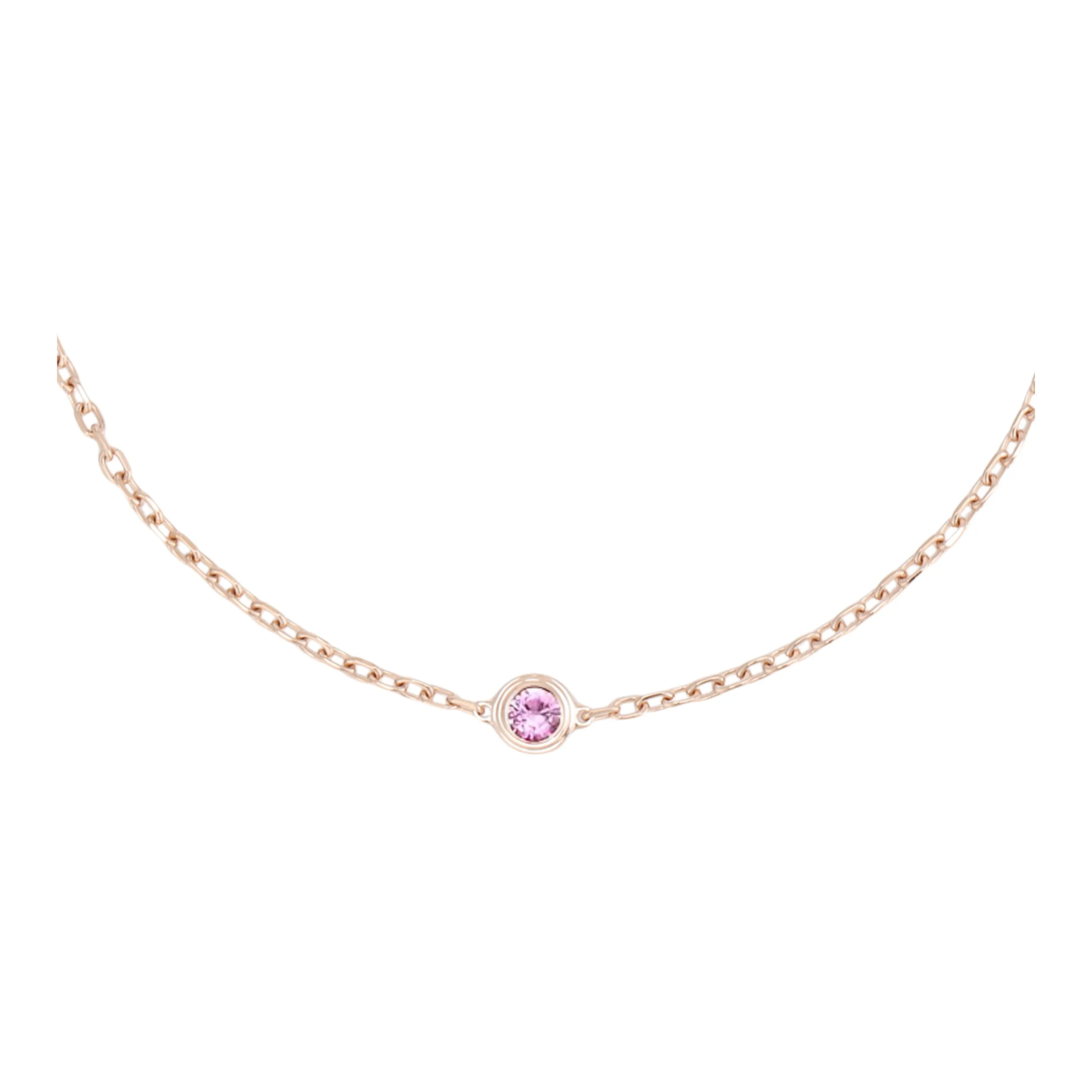 CARTIER 18K Rose Gold Necklaces Women's