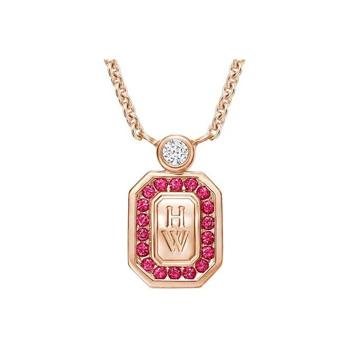 HARRY WINSTON Diamond Necklaces Women's Red