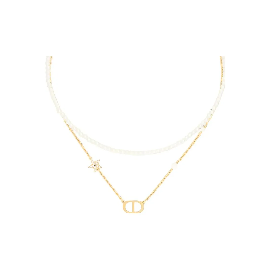 DIOR Metal Necklaces Women's Gold