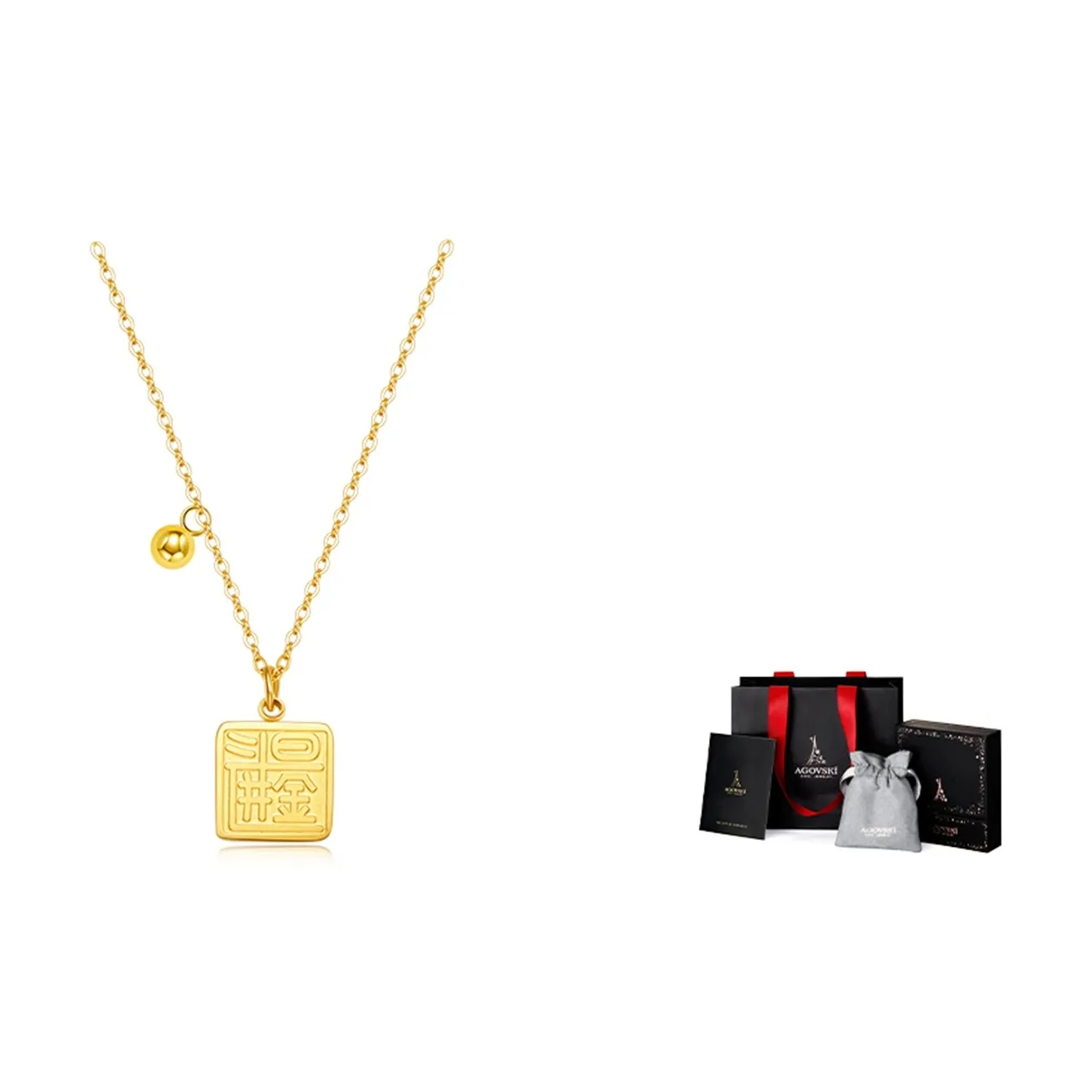 AGOVSKI Титановые стальные ожерелья женские