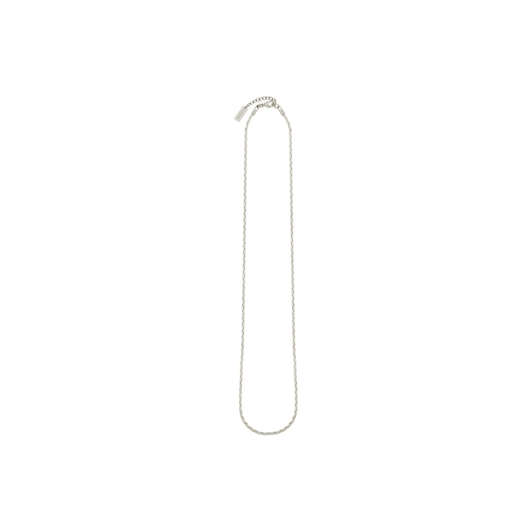 SAINT LAURENT Metal Necklaces Unisex Silver