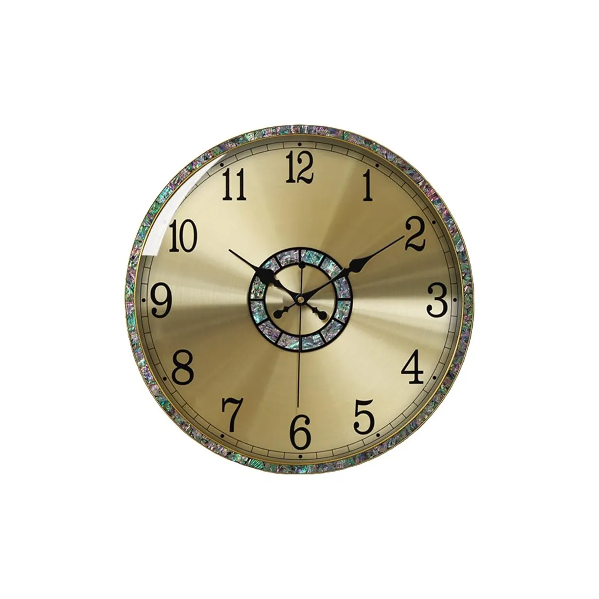 KAIQIN Кварцевый механизм Унисекс Настенные часы Золото