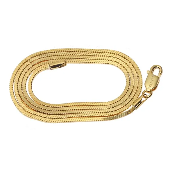 LUXTA Титановые стальные ожерелья мужские золотые