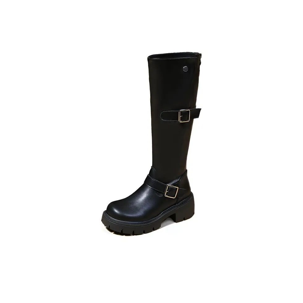 Yang Nianhua Женские высокие сапоги на колено черные