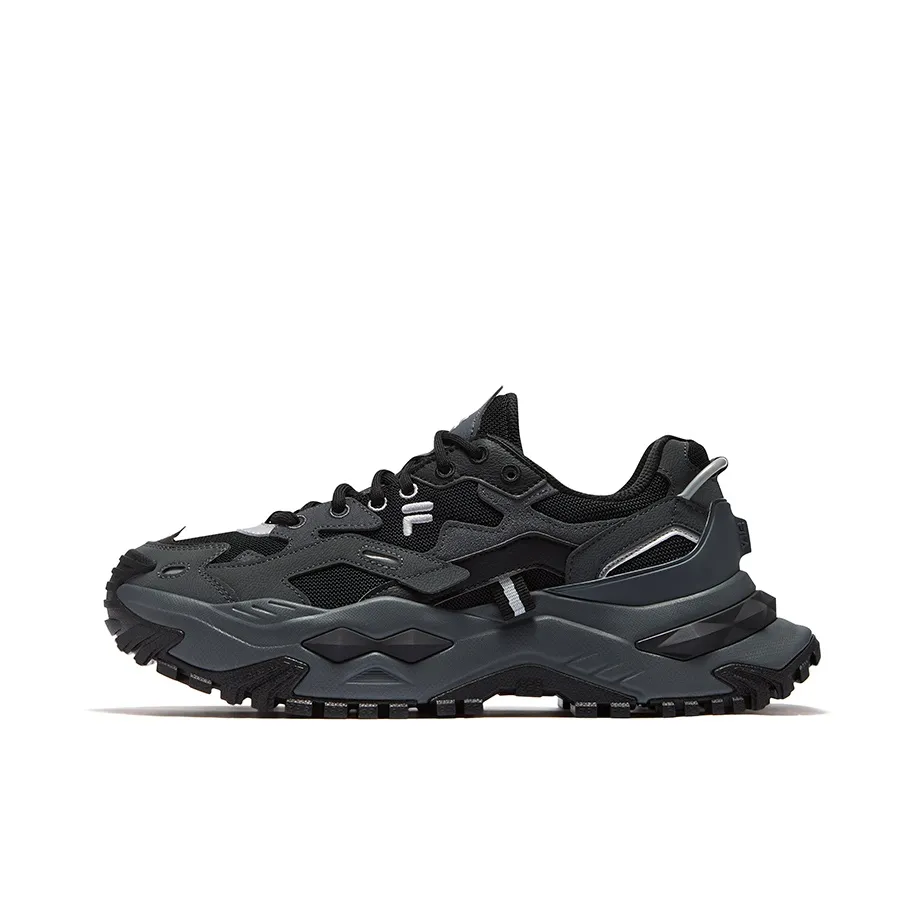 FILA FUSION Бьянко Мужские массивные кроссовки Черный Космический Серебряный