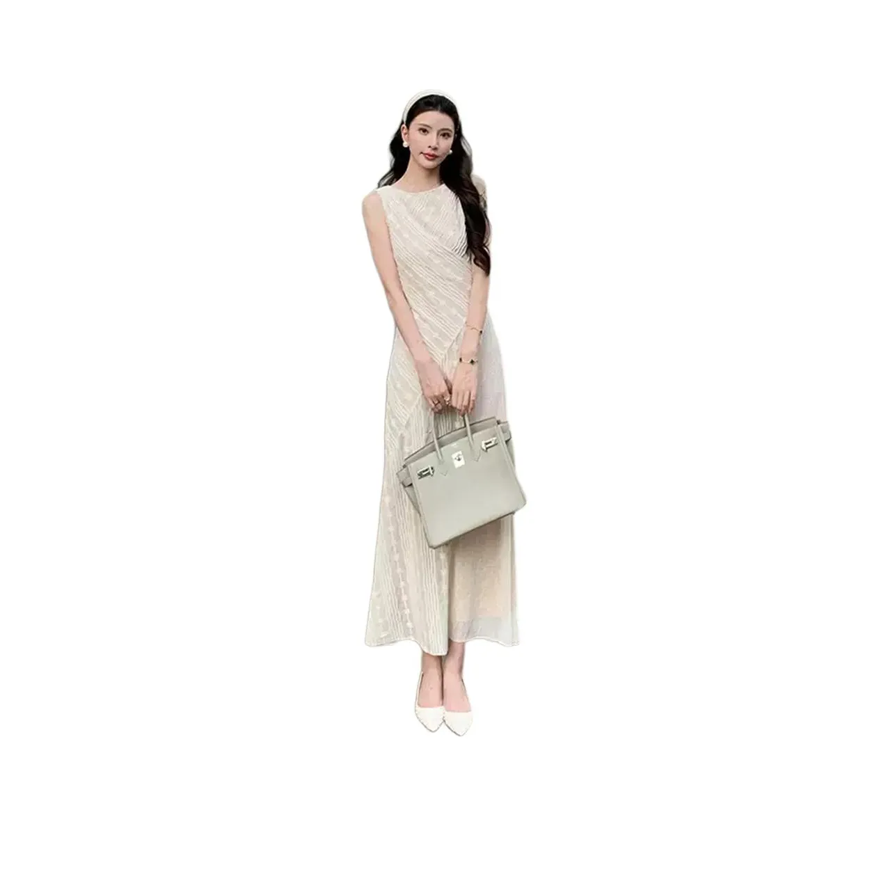 FLIM Sleeveless Dresses Women's Beige