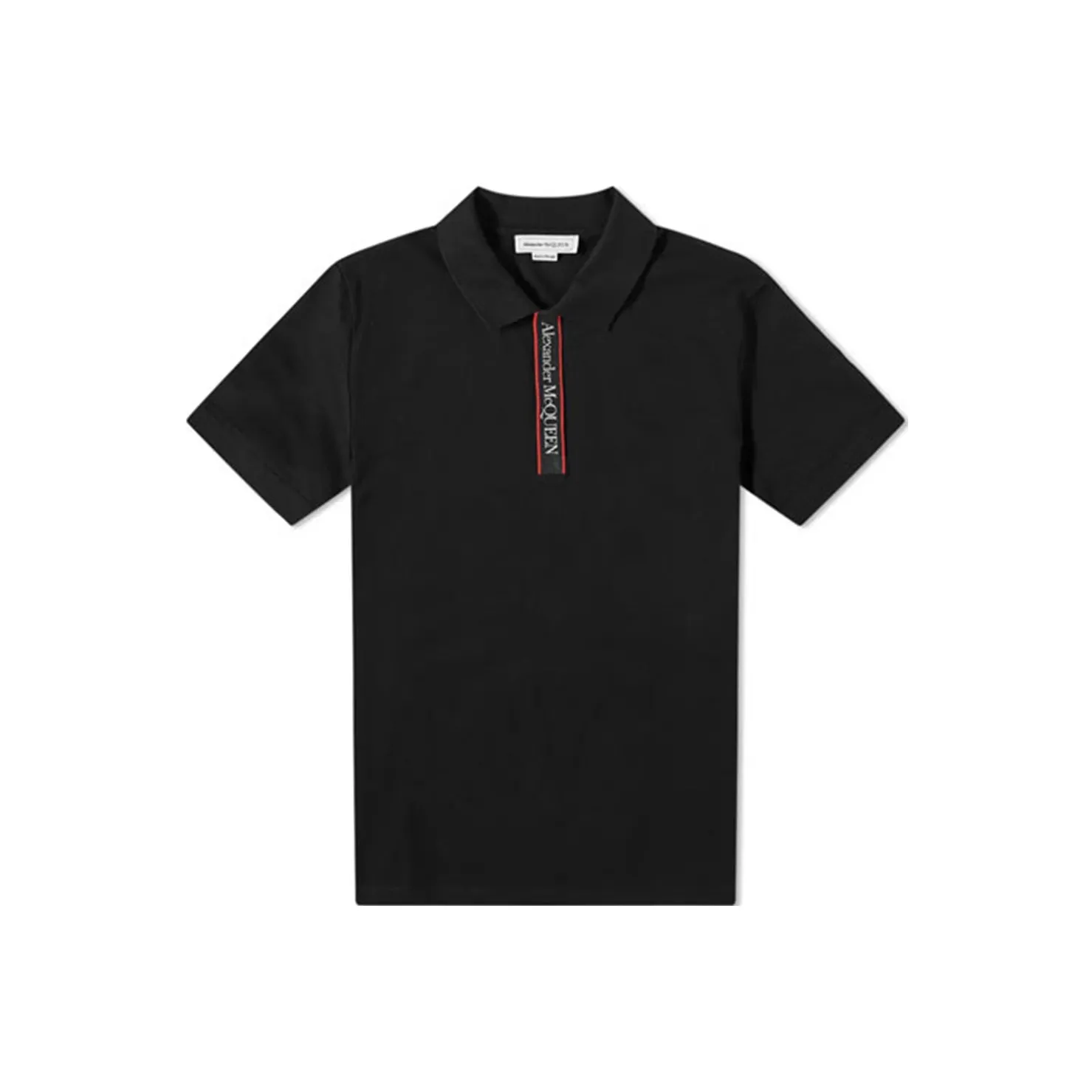 Alexander McQueen Поло Мужское Черное