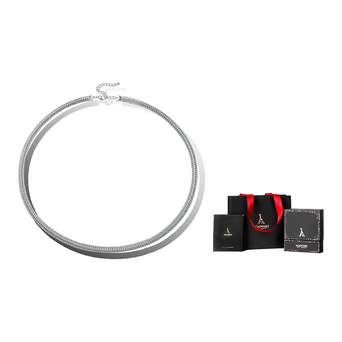 AGOVSKI Ожерелье CUBAN Цепочка + Звезда Подарочная коробка Унисекс