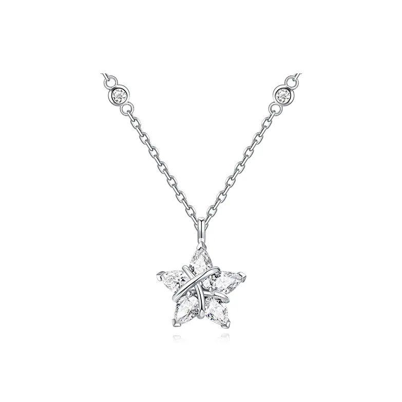 FANCI S925 Silver Lady Star Necklace Women's