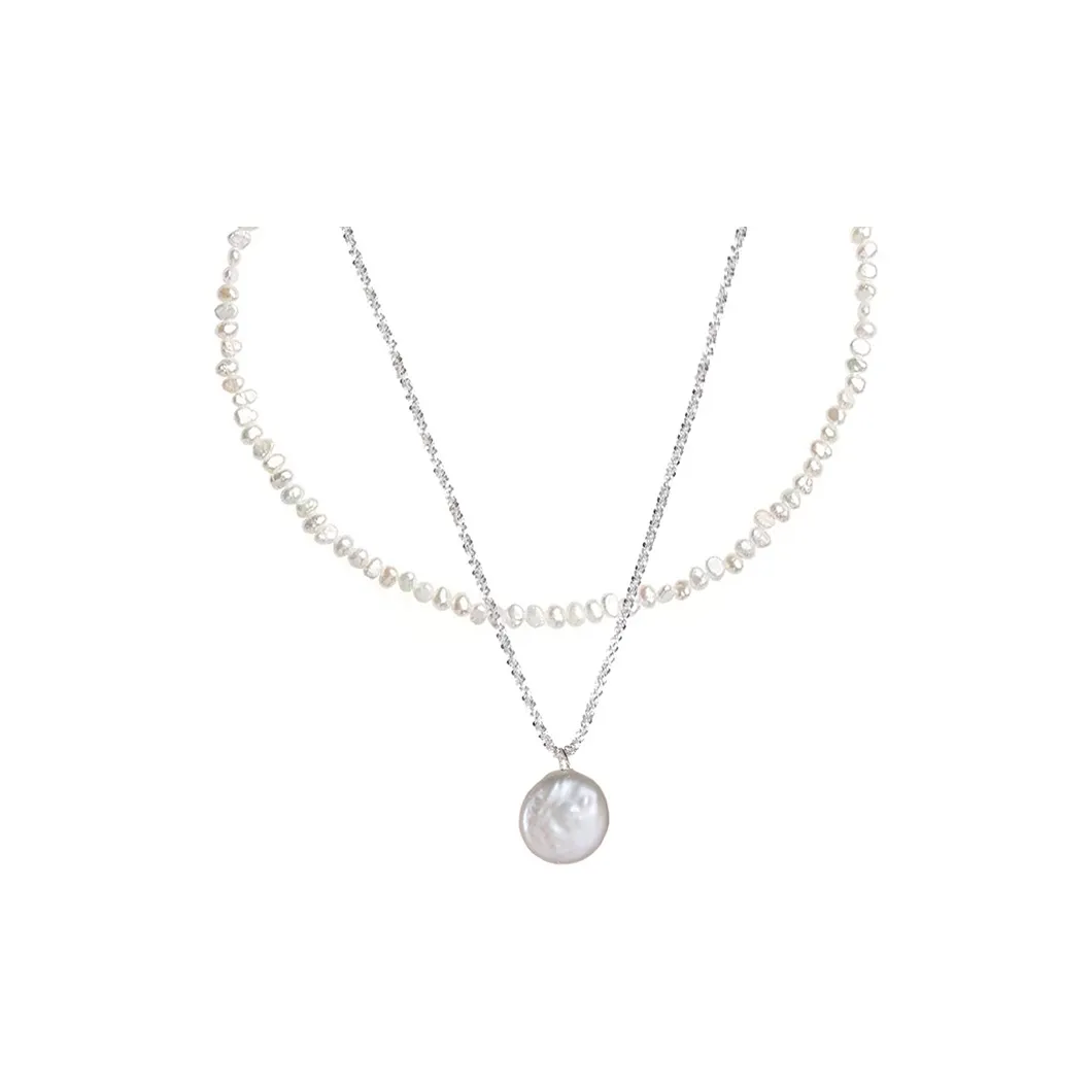 NATURALLYJOJO Ожерелья из пресноводного жемчуга женский серебряный