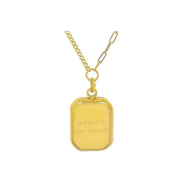 West Island Ожерелья из титаново-стальной проволоки с покрытием из 18-каратного золота женские