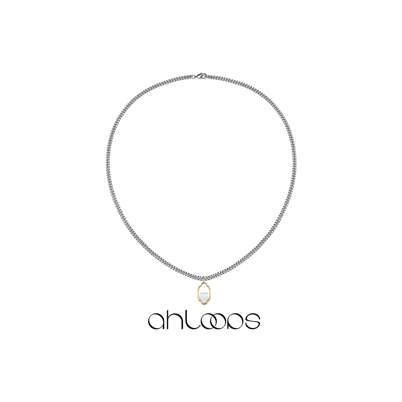 AHLOOPS 18К золото покрытие медные ожерелья унисекс золото