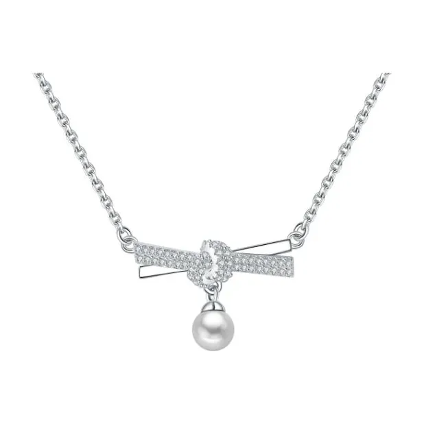 BABYBEI 925 стерлинговое серебро ожерелье из жемчужной раковины женское