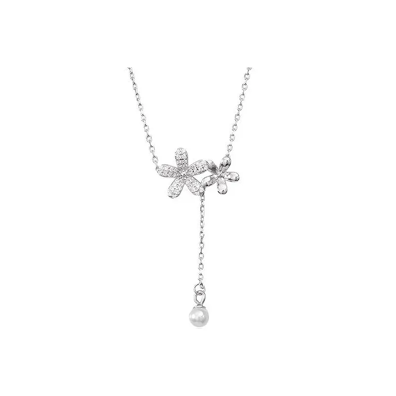 ONEKISS Gold Plated Copper Necklaces Women's Silver